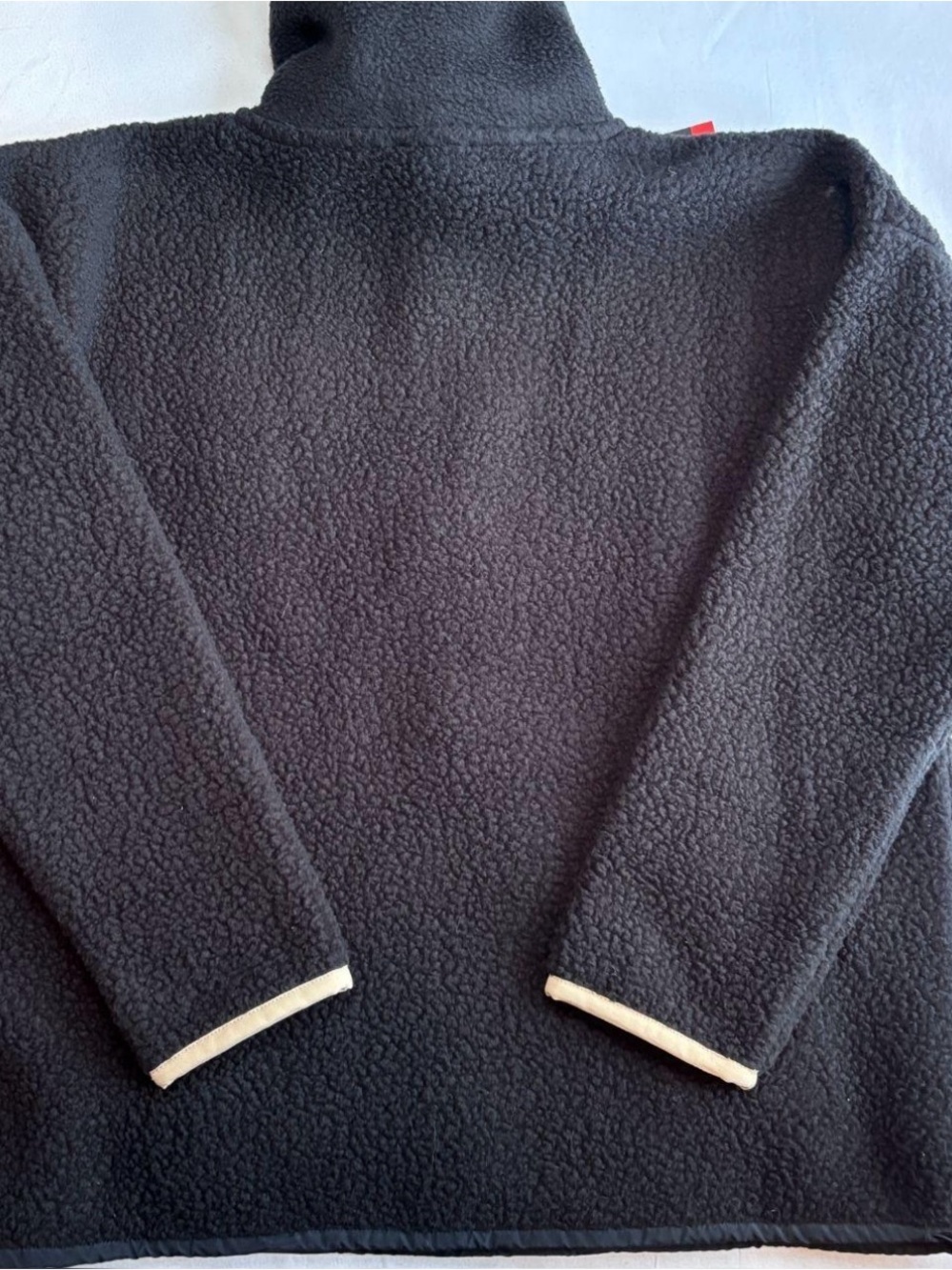 J.Crew Polartec Black Teddy Half-Zip Fleece - Picture 5 of 7